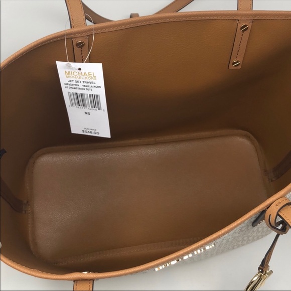 NWT Michael Kors Jet Set travel Lg drawstring tote - Picture 8 of 8